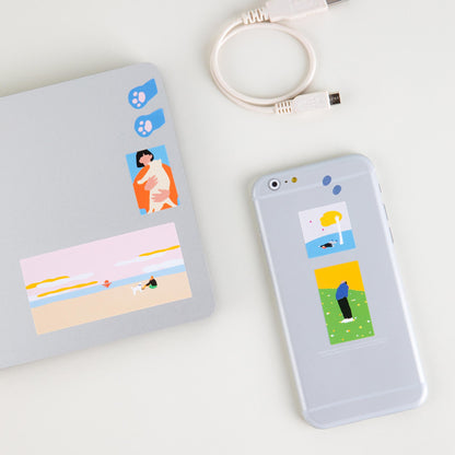 LITTLE THINGS Removable Square Sticker Set