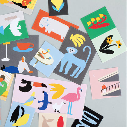 LITTLE THINGS Removable Square Sticker Set