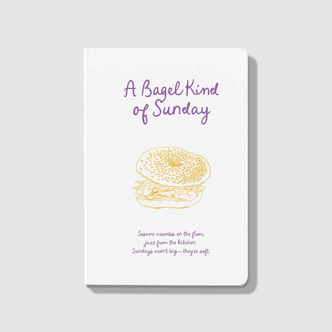 Bagel Note Stitch Note NYC 09 Bagel — NYC Illustrated Notebook | Moonkoo NYC – MOONKOO