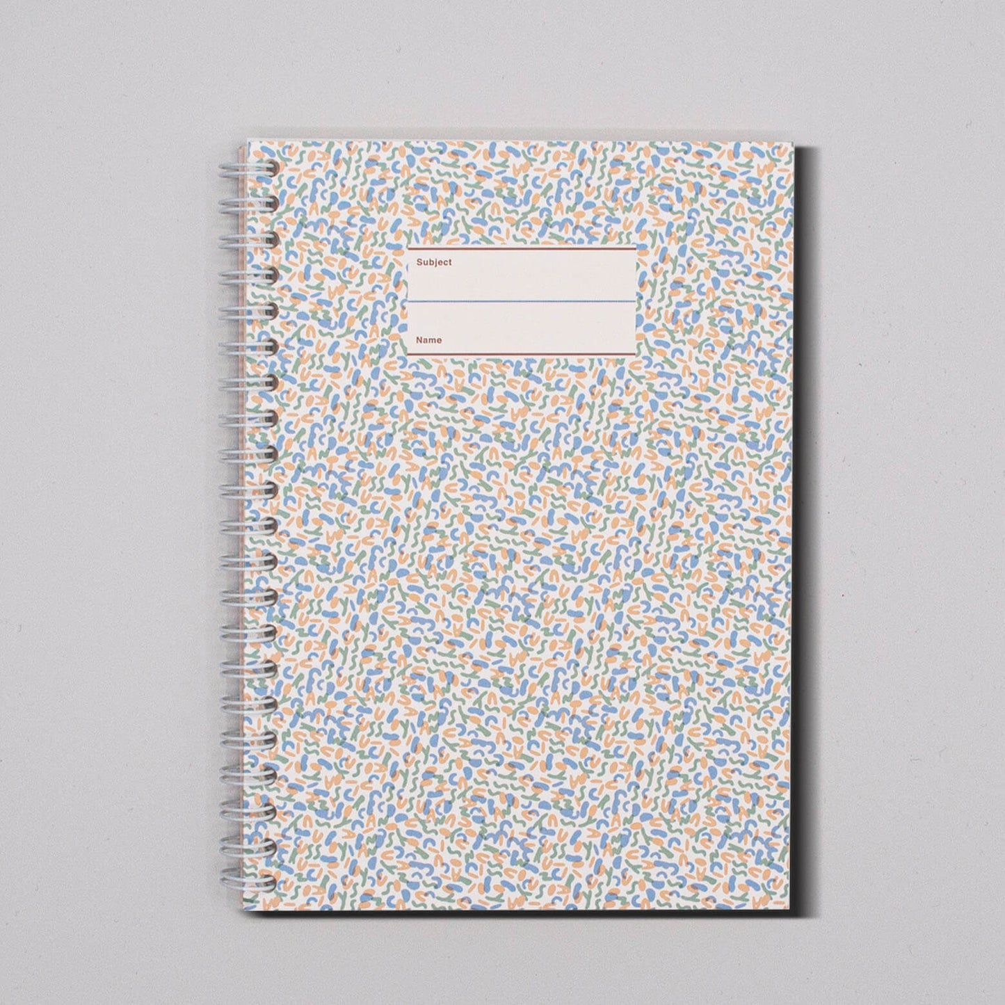 Spiral Notebook_Blue mix
