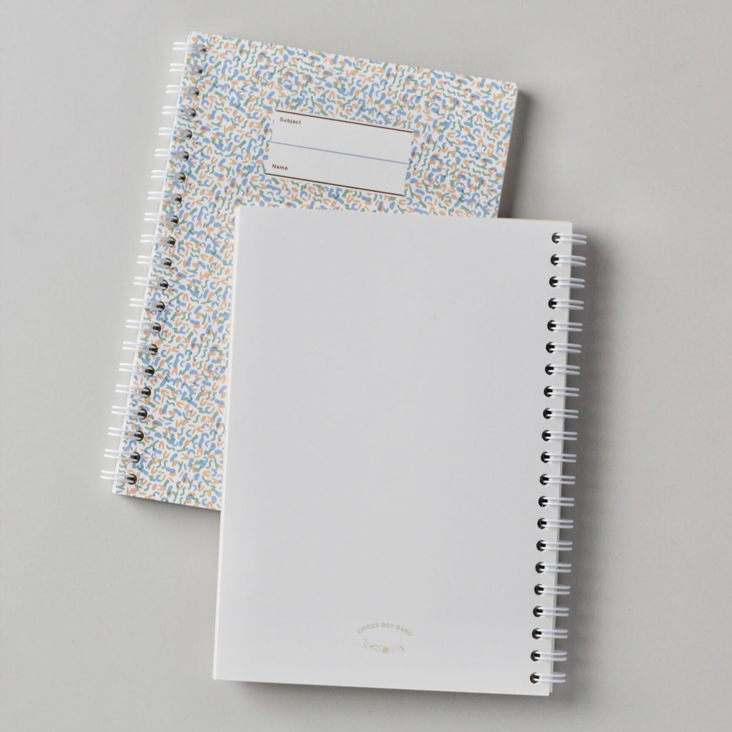 Spiral Notebook_Blue mix