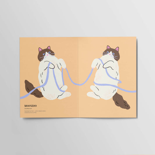 Cats and Ribbons Greeting Card_BR