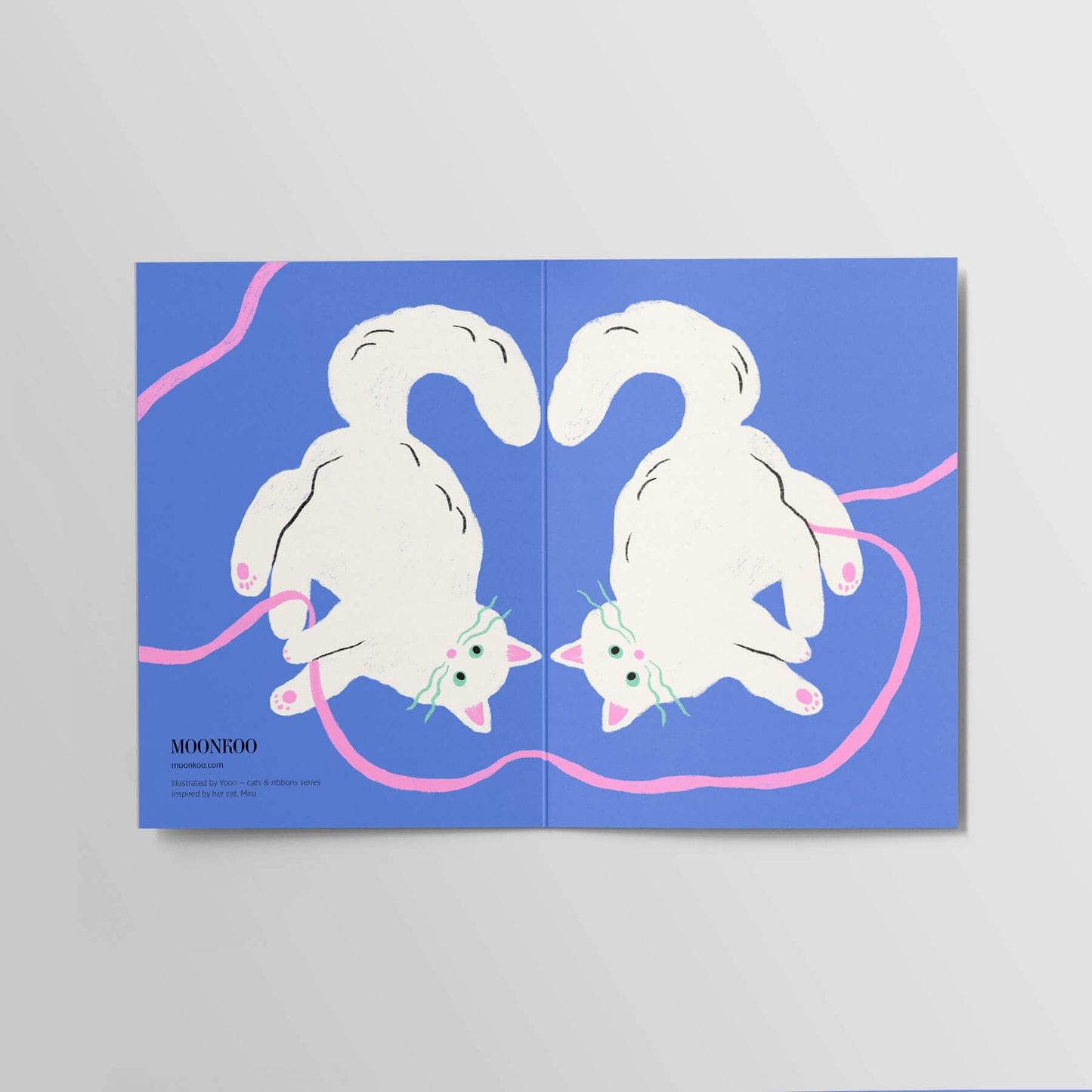 Cats and Ribbons Greeting Card_PR