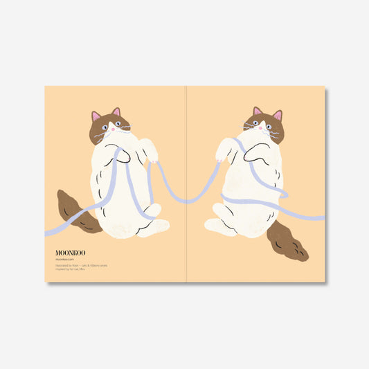 Cats and Ribbons Greeting Card_BR