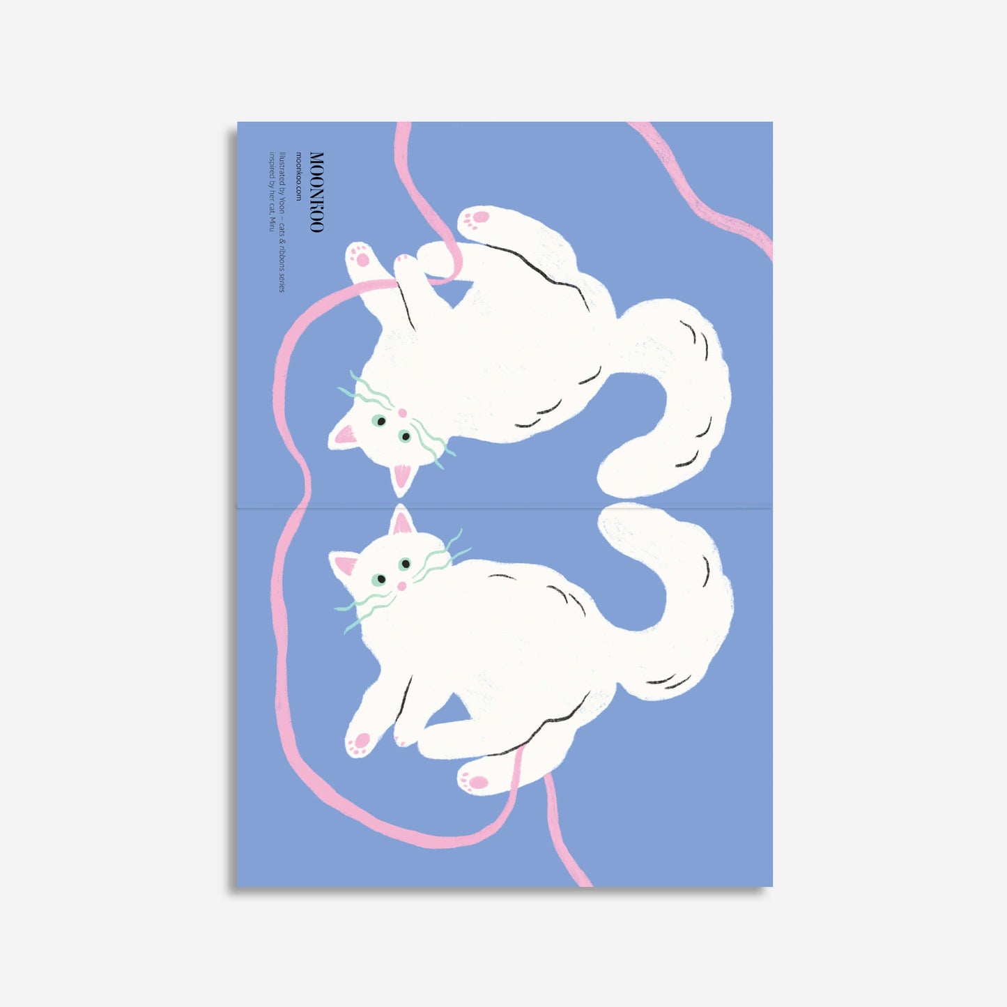 Cats and Ribbons Greeting Card_PR