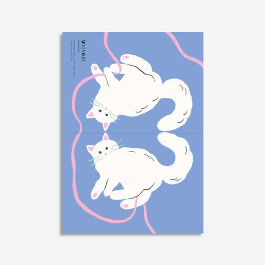 Cats and Ribbons Greeting Card_PR