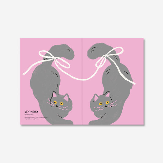 Cats and Ribbons Greeting Card_WR